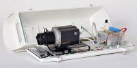 LTV Термокожух, -50°C...+50°С, IP68, два нагревателя, встроенный блок питания 12В (1,5А)